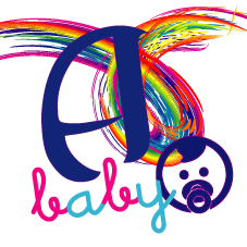 mini logo baby studi medici arcobaleno